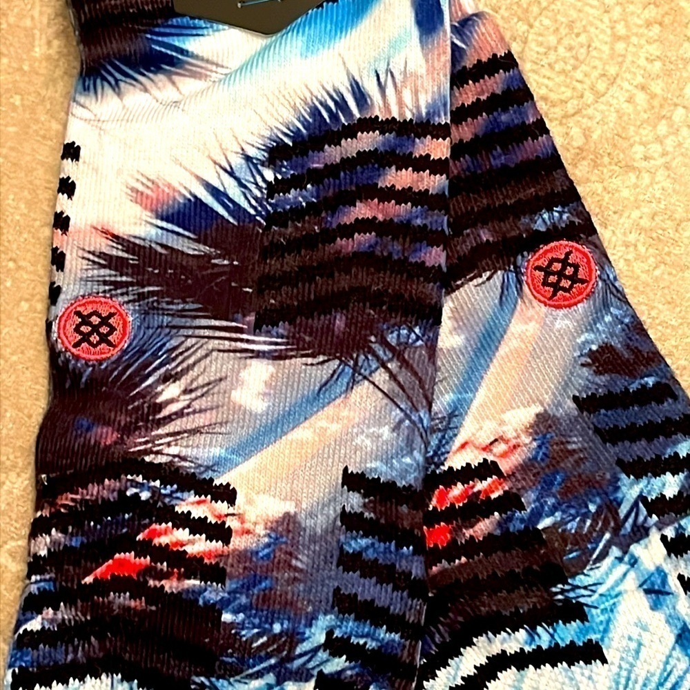 Brand New Stance Dwayne Wade Collection Casual Crew Cushion Socks Tropical Miami - Picture 6 of 15